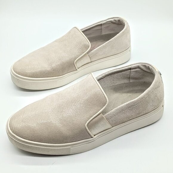 Birdies Swift Embossed Leather Suede Slip-On Sneakers - Picture 6 of 9